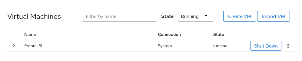 VM filtering