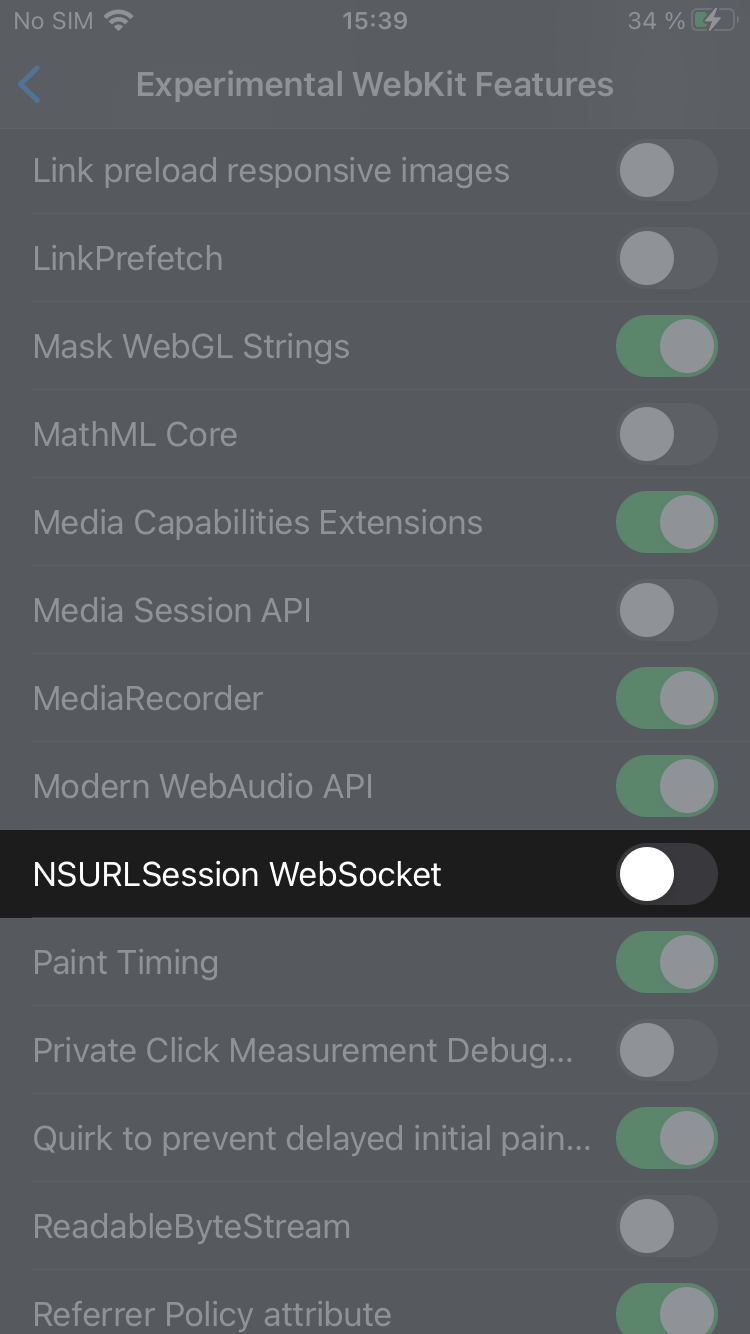 "NSURLSession Websocket" highlighted