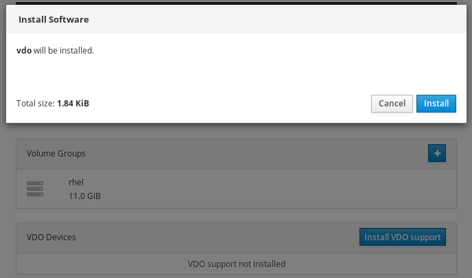 Install VDO on demand